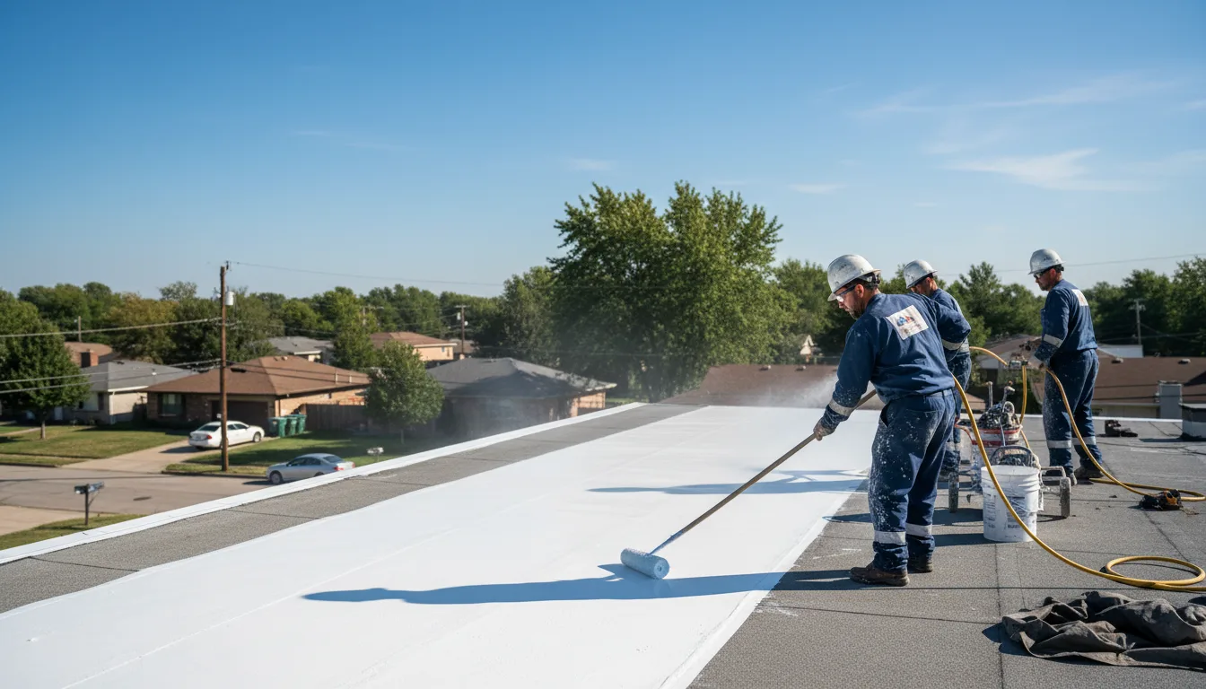 Commercial roof coating in Lamar, AR near me